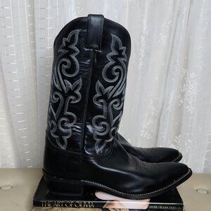 Black Justin 1408 Men's Classic Western Cowboy Boot  Men's Sz13